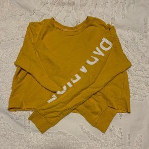 Cropped Long Sleaved Shirt (Paradise On sleeve)